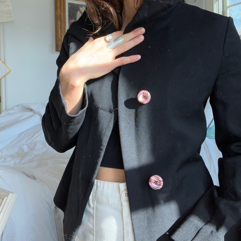 Missoni womens black jacket coat
